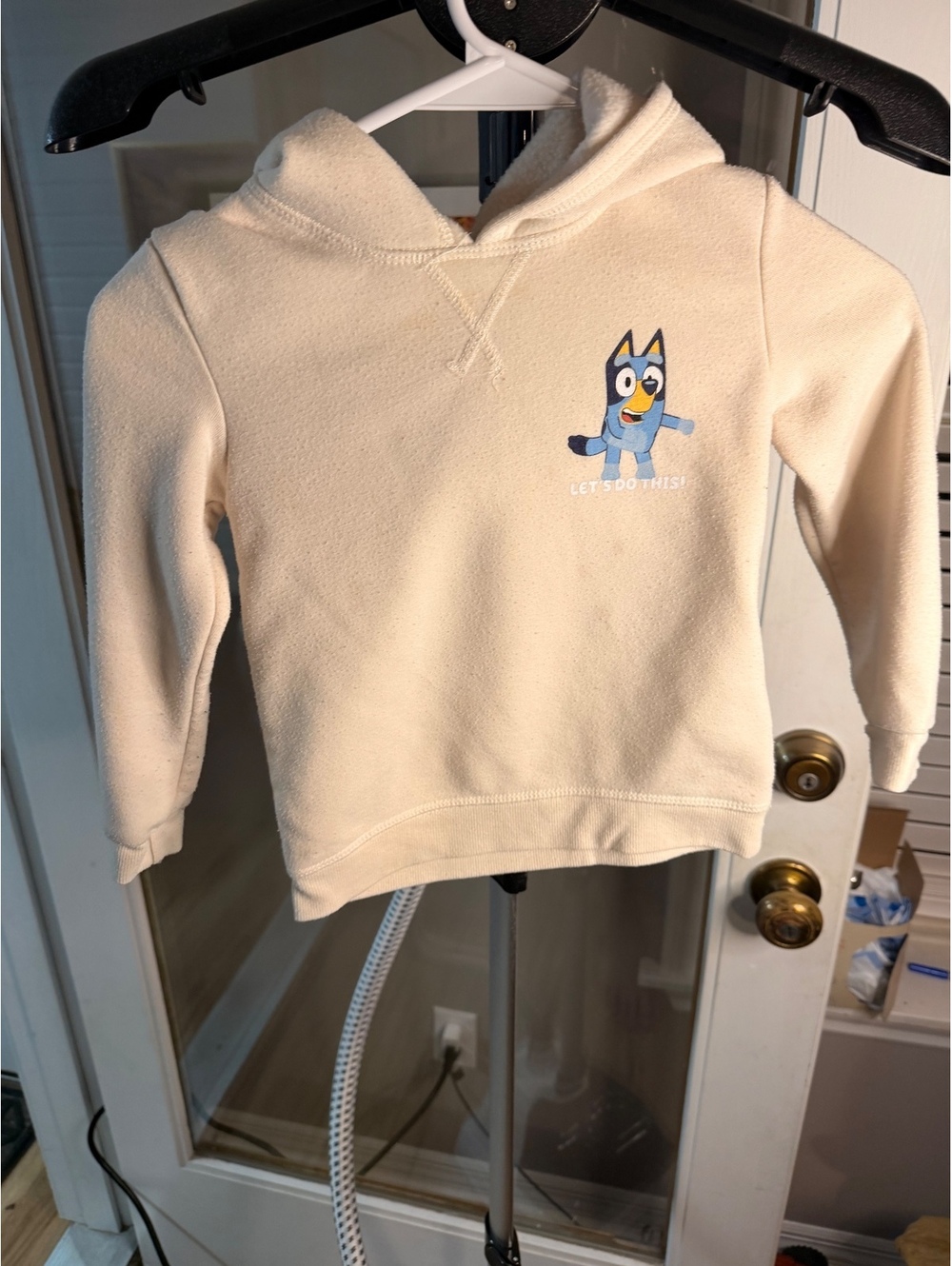 Bluey kids cream pullover hoodie size 5T